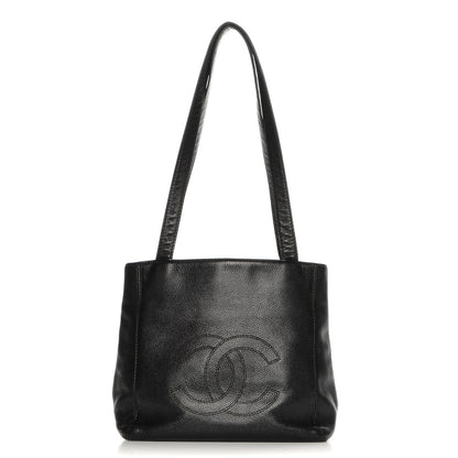 Chanel Calfskin CC Shoulder Bag Black 1 of 8