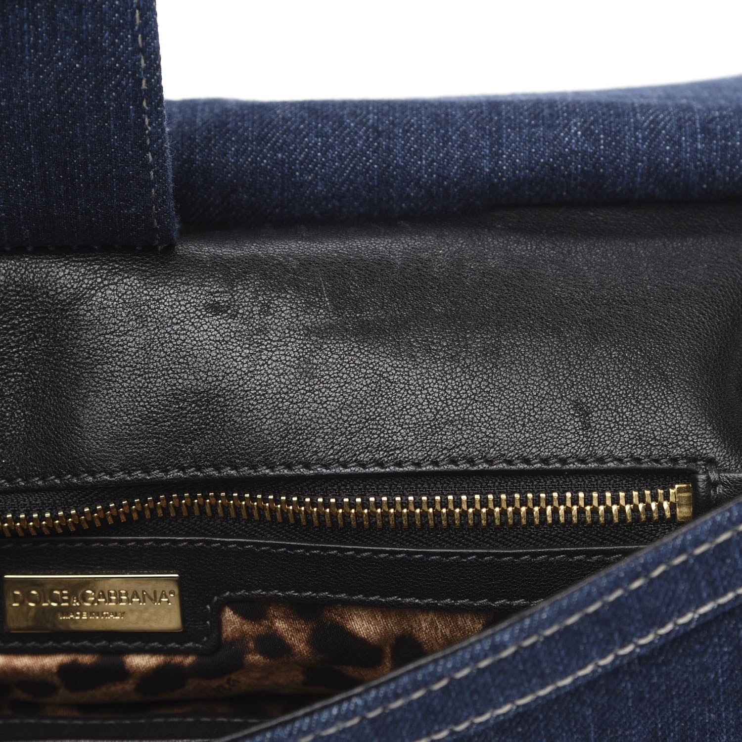 Dolce & Gabbana Denim Large Miss Sicily Satchel Blue 9 of 10