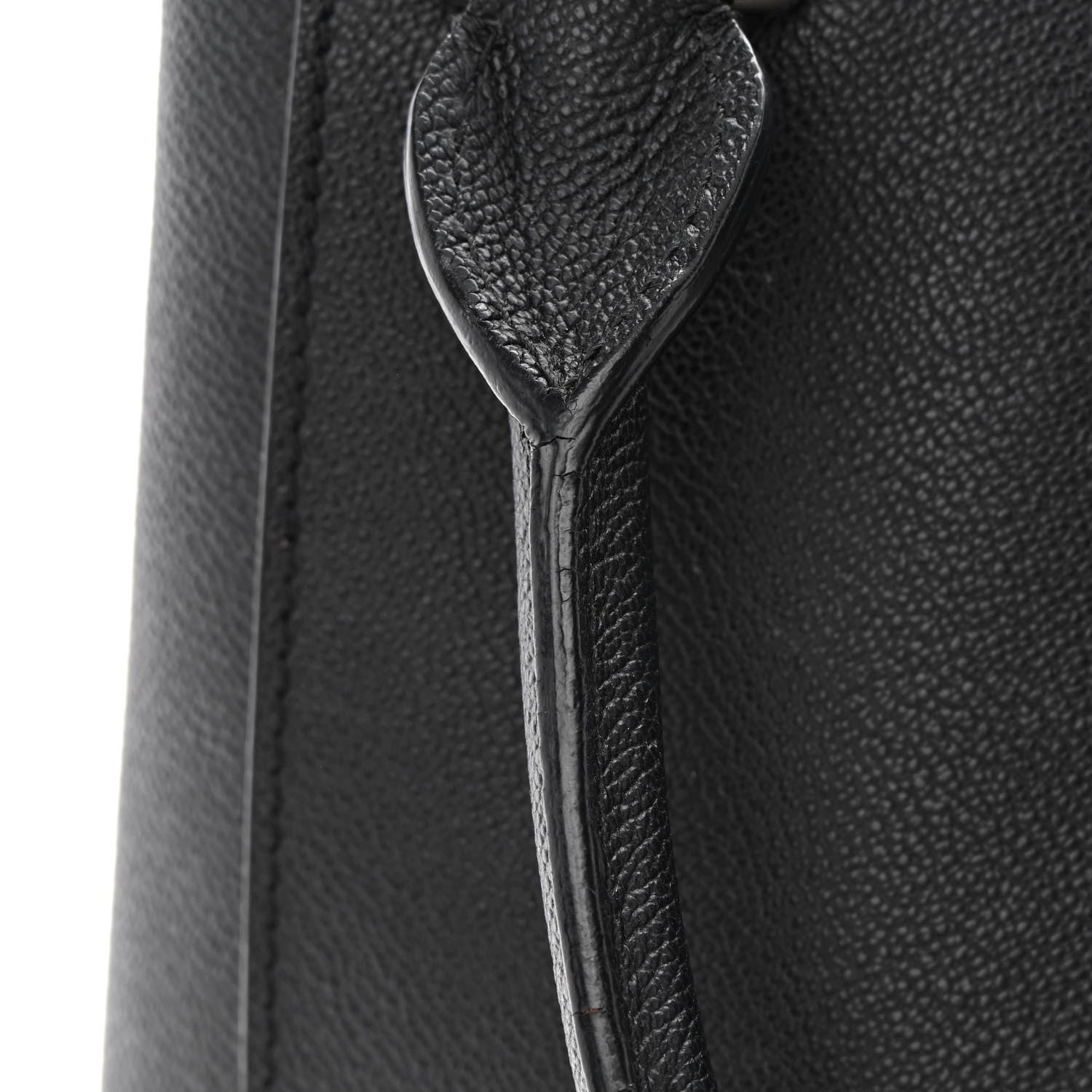 Burberry Soft Grain Calfskin Medium Buckle Tote Black 14 of 16