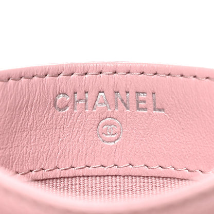 Chanel Caviar Quilted Card Holder Light Pink 6 of 9