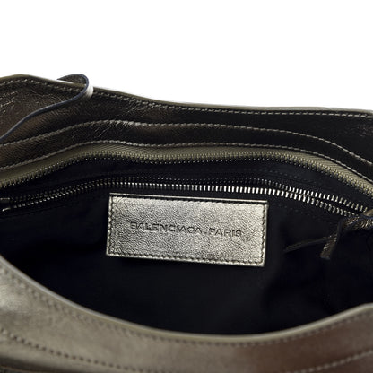 Balenciaga Metallic Agneau Classic Silver Hardware City Pewter 8 of 9