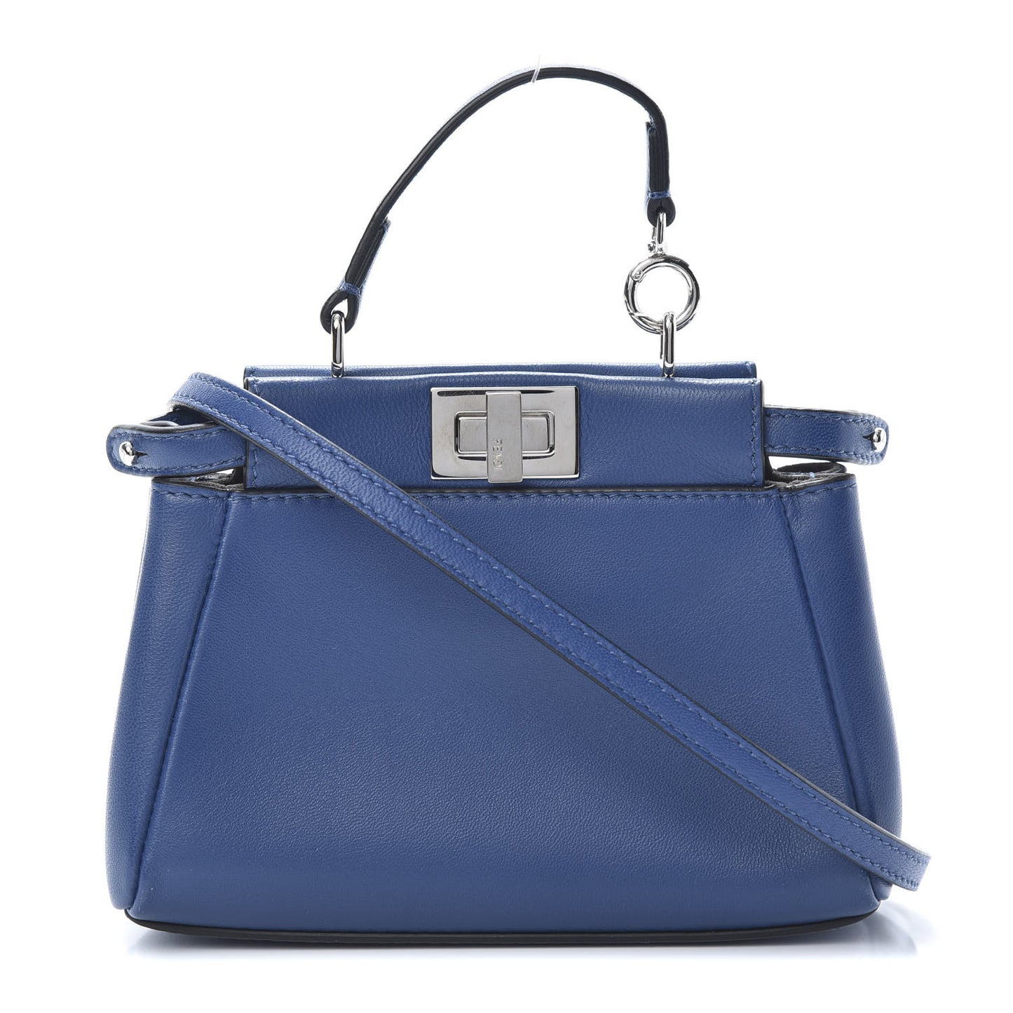 Shiny Nappa Micro Peekaboo Iconic Satchel Iris