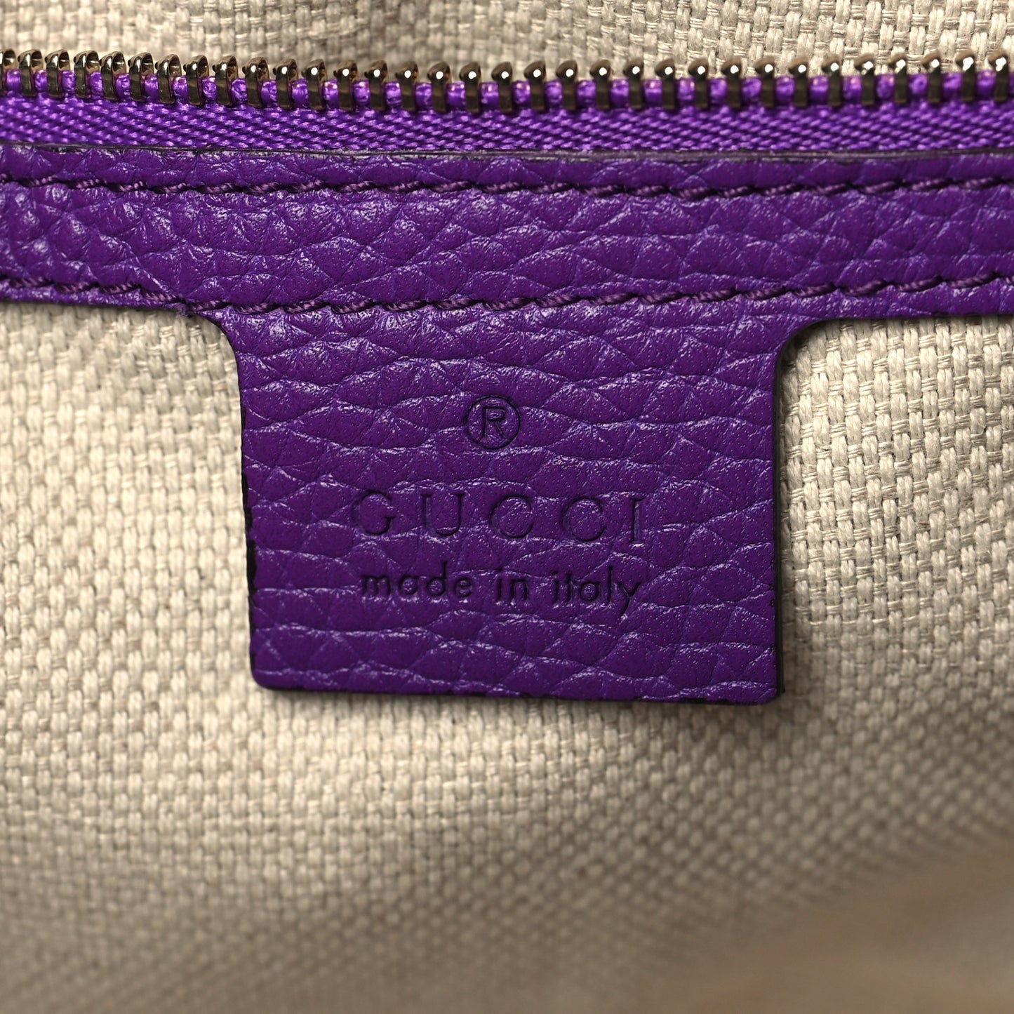 Pebbled Calfskin Medium Soho Chain Shoulder Bag Shine Purple