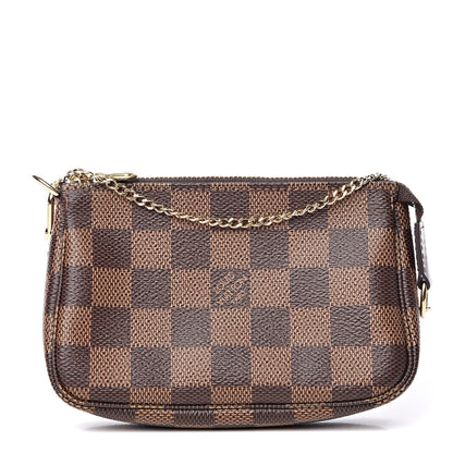 Louis Vuitton Damier Ebene Mini Pochette Accessories 1 of 9