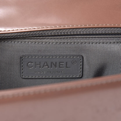 Chanel Iridescent Glazed Calfskin Large Boy Flap Light Pink 16 of 18