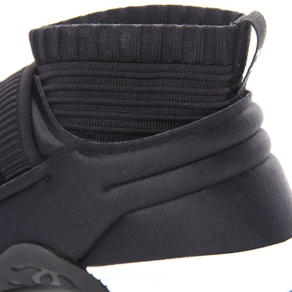 Chanel Stretch Fabric CC Sneakers 37 Black 9 of 9