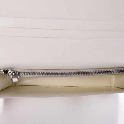 Prada Saffiano Robot Chain Wallet White 6 of 8