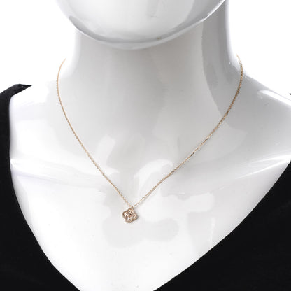 Van Cleef & Arpels 18K Rose Gold Sweet Alhambra Pendant Necklace 2 of 4