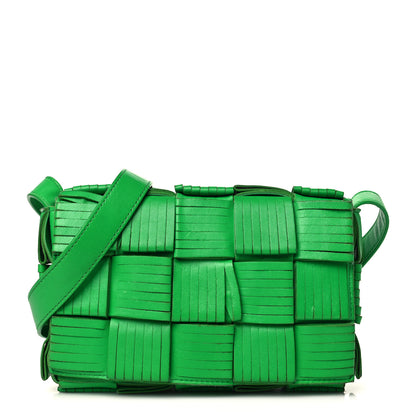 Bottega Veneta Nappa Maxi Intrecciato Fringed Cassette Crossbody Bag Parakeet 1 of 12