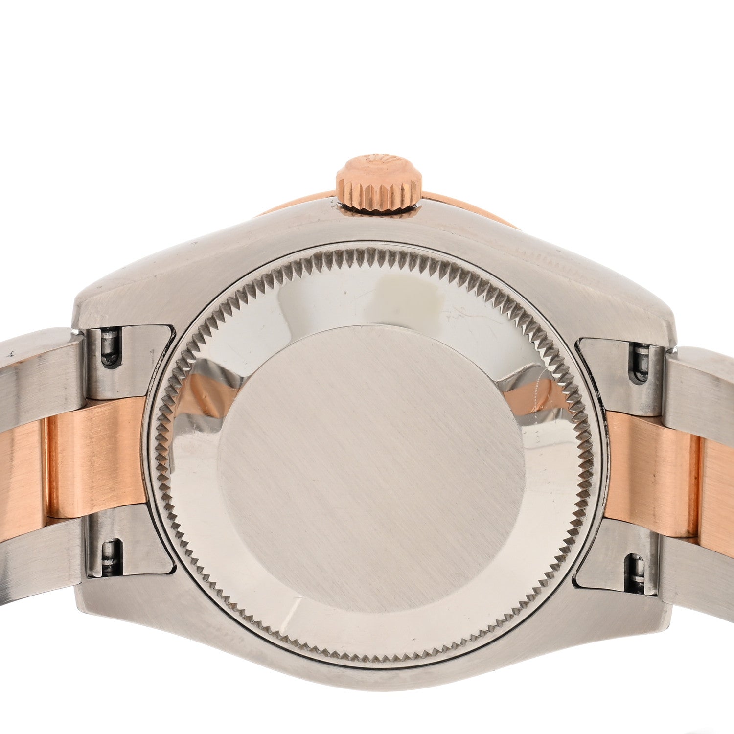 Rolex Stainless Steel 18K Everose Gold Diamond 31mm Oyster Perpetual Datejust Watch Chocolate Roman 178341 4 of 5