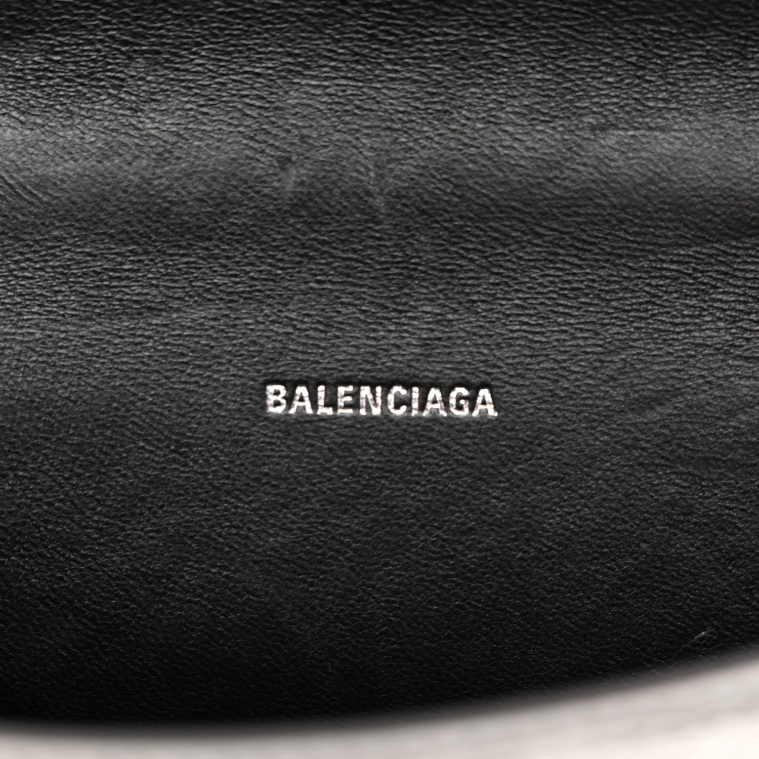 Balenciaga Metallic Textured Calfskin Hourglass Top Handle Bag XS Silver 6 of 14