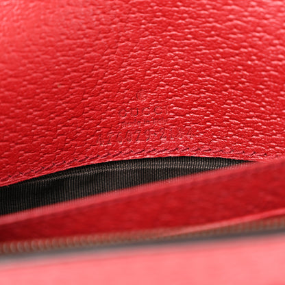 Gucci GG Supreme Monogram Web Queen Margaret Chain Wallet Red 6 of 14