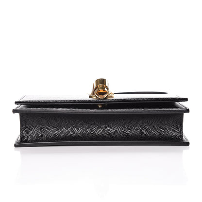 Saint Laurent Grain De Poudre Small Classic Monogram Kate Tassel Chain Wallet Black 9 of 9