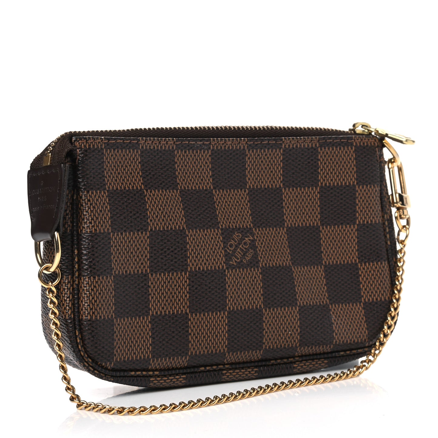 Damier Ebene Complice Trunks and Bags Mini Pochette Accessories Red