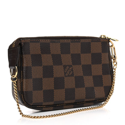 Louis Vuitton Damier Ebene Complice Trunks and Bags Mini Pochette Accessories Red 2 of 4