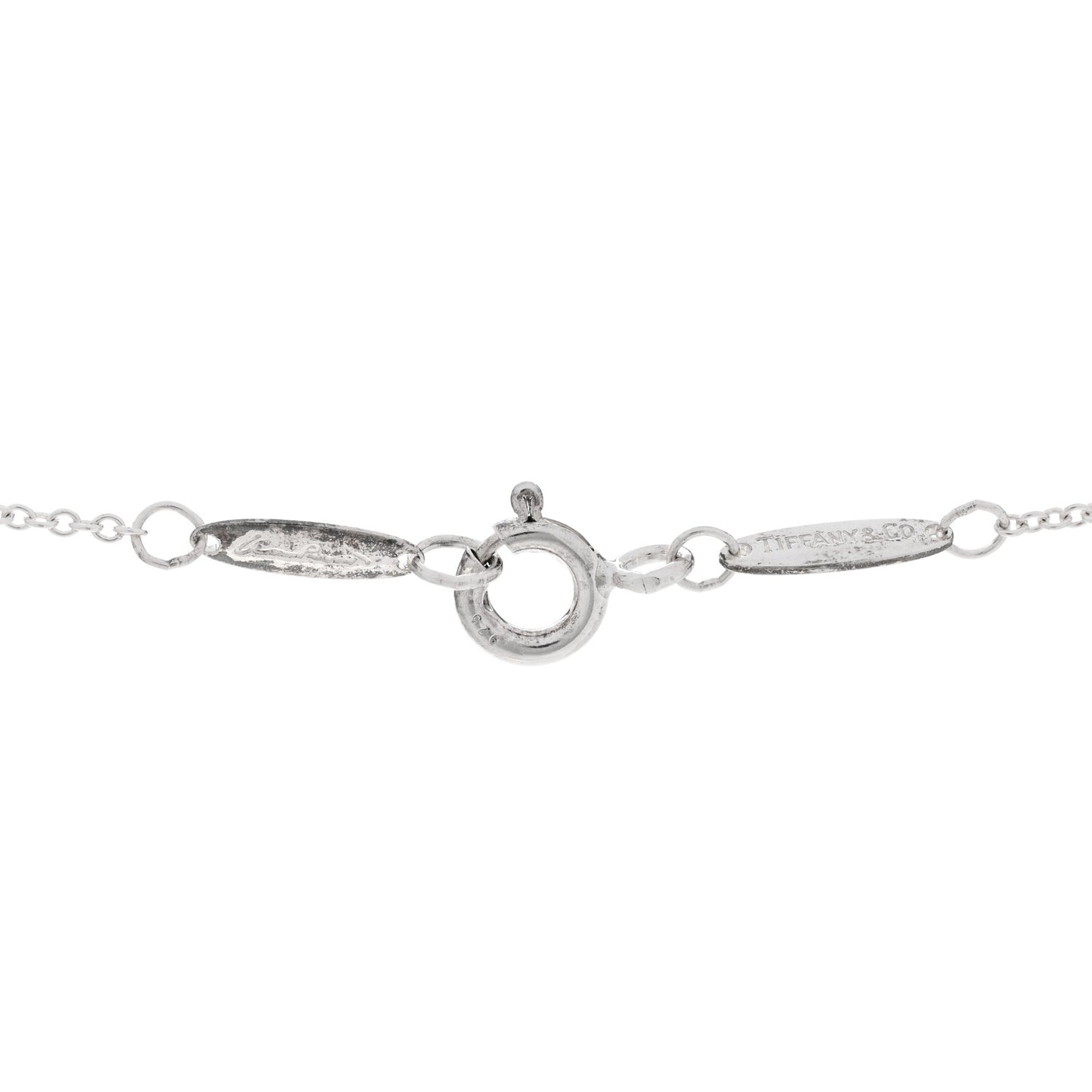 Sterling Silver 11mm Elsa Peretti Bean Pendant Necklace