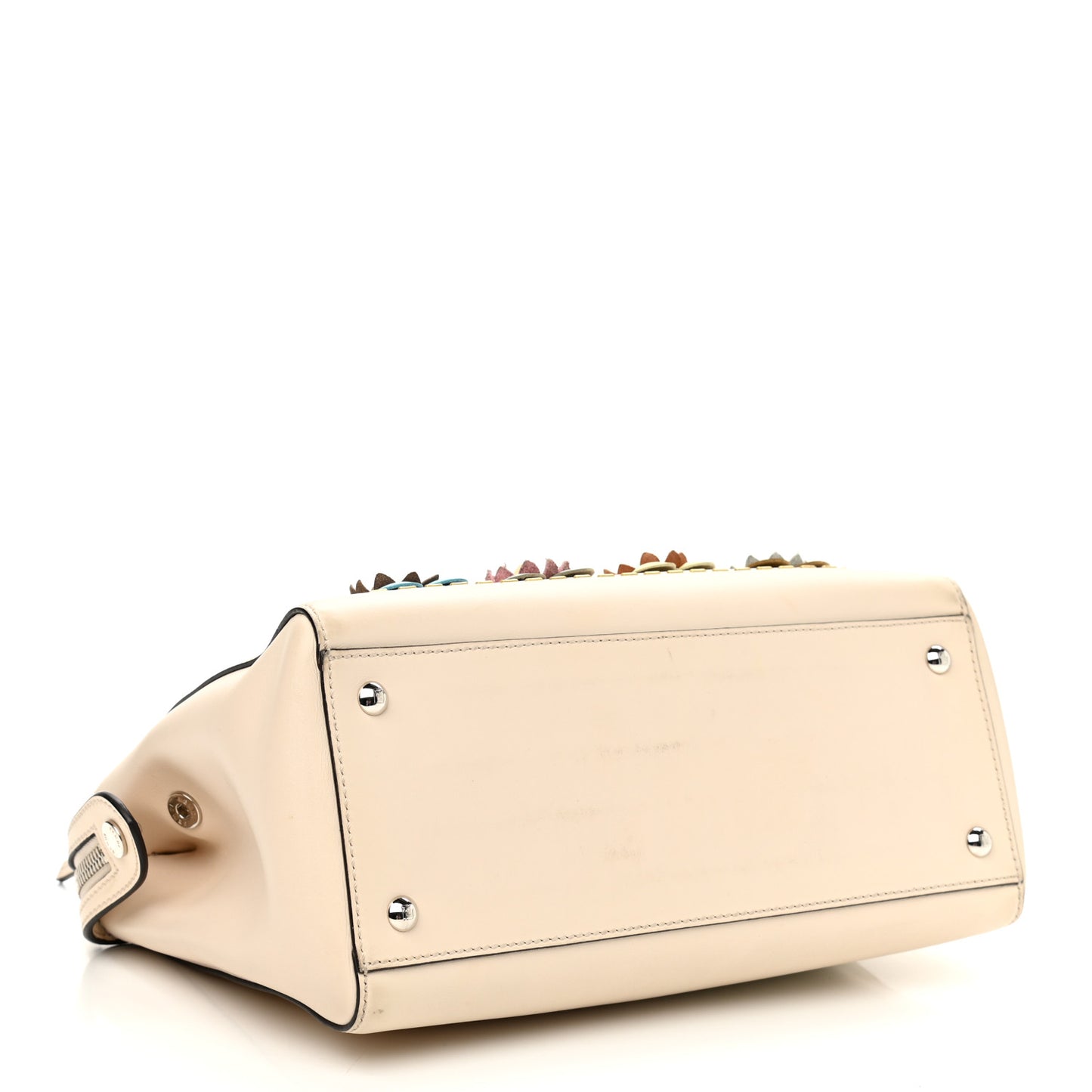 Vitello Baltico Flowerland Studded Dotcom Satchel Camelia Multicolor