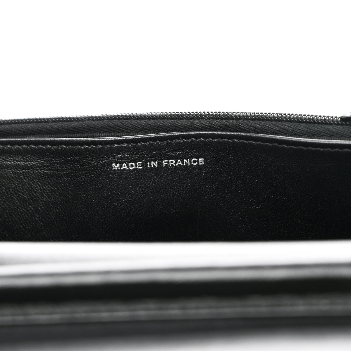 Lambskin Quilted Wallet On Chain WOC So Black