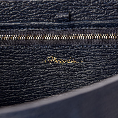 3.1 Phillip Lim 3.1 Textured Calfskin Medium Pashli Satchel Ink 7 of 13