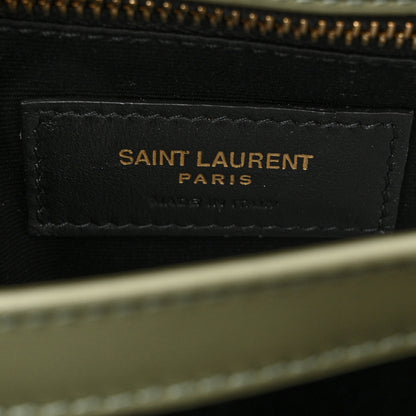 Saint Laurent Calfskin Y Quilted Monogram Toy Loulou Crossbody Bag Light Sage 6 of 11