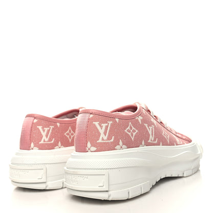 Louis Vuitton Denim Monogram Squad Sneakers 41 Pink 4 of 9