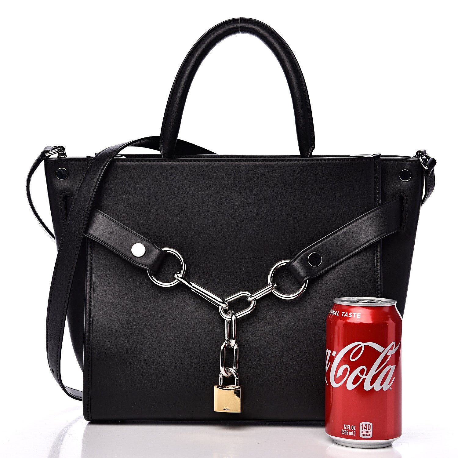 Alexander Wang Smooth Calfskin Attica Chain Satchel Black 15 of 15