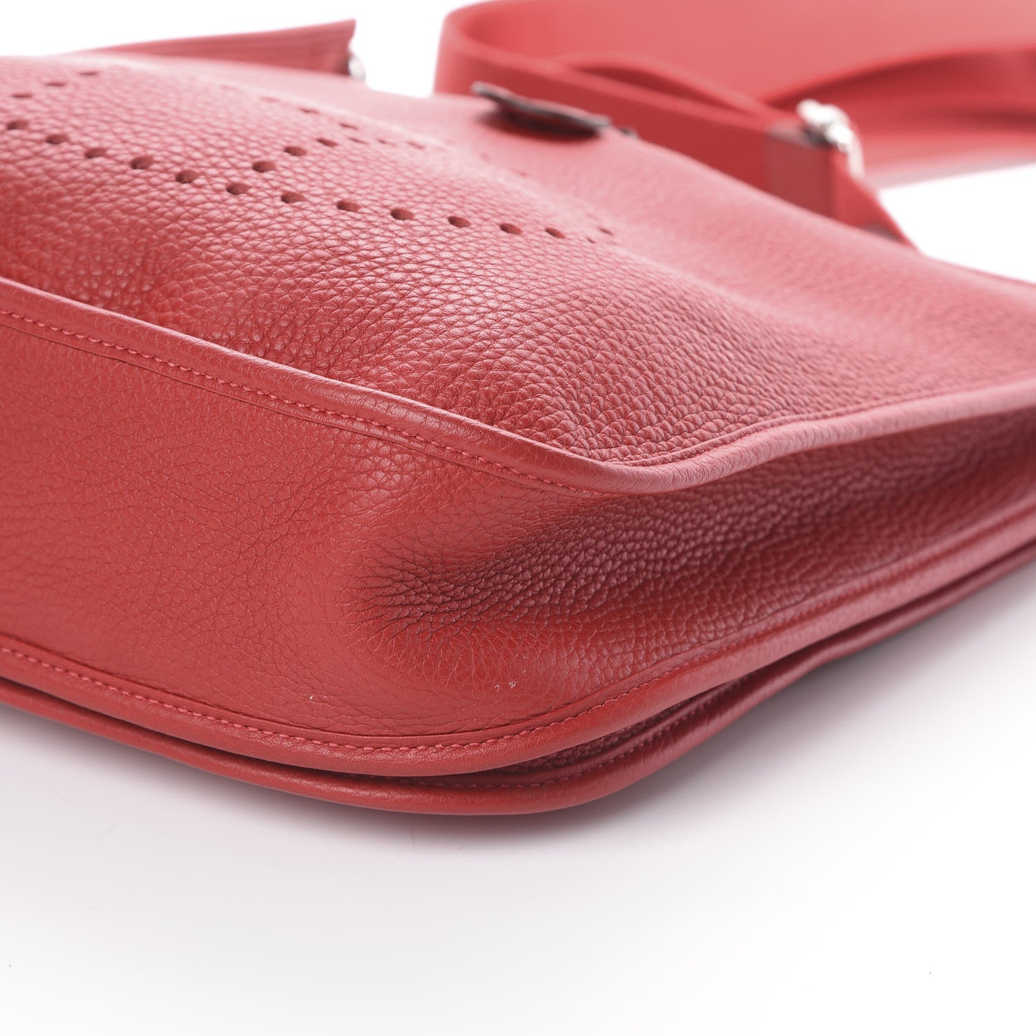 Hermes Taurillon Clemence Evelyne III PM Rouge Garance 6 of 9