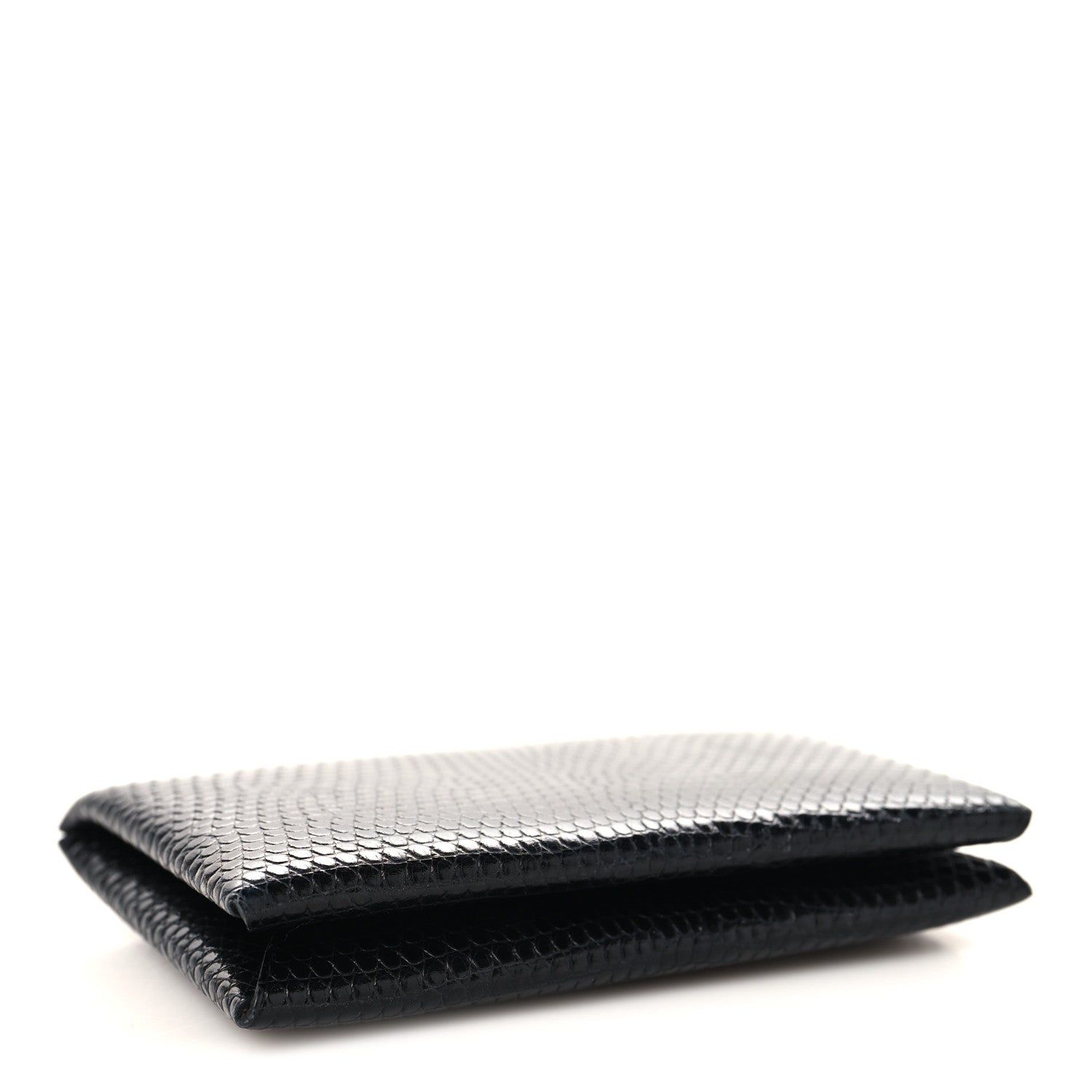 Hermes Lizard Calvi Card Case Black 4 of 7