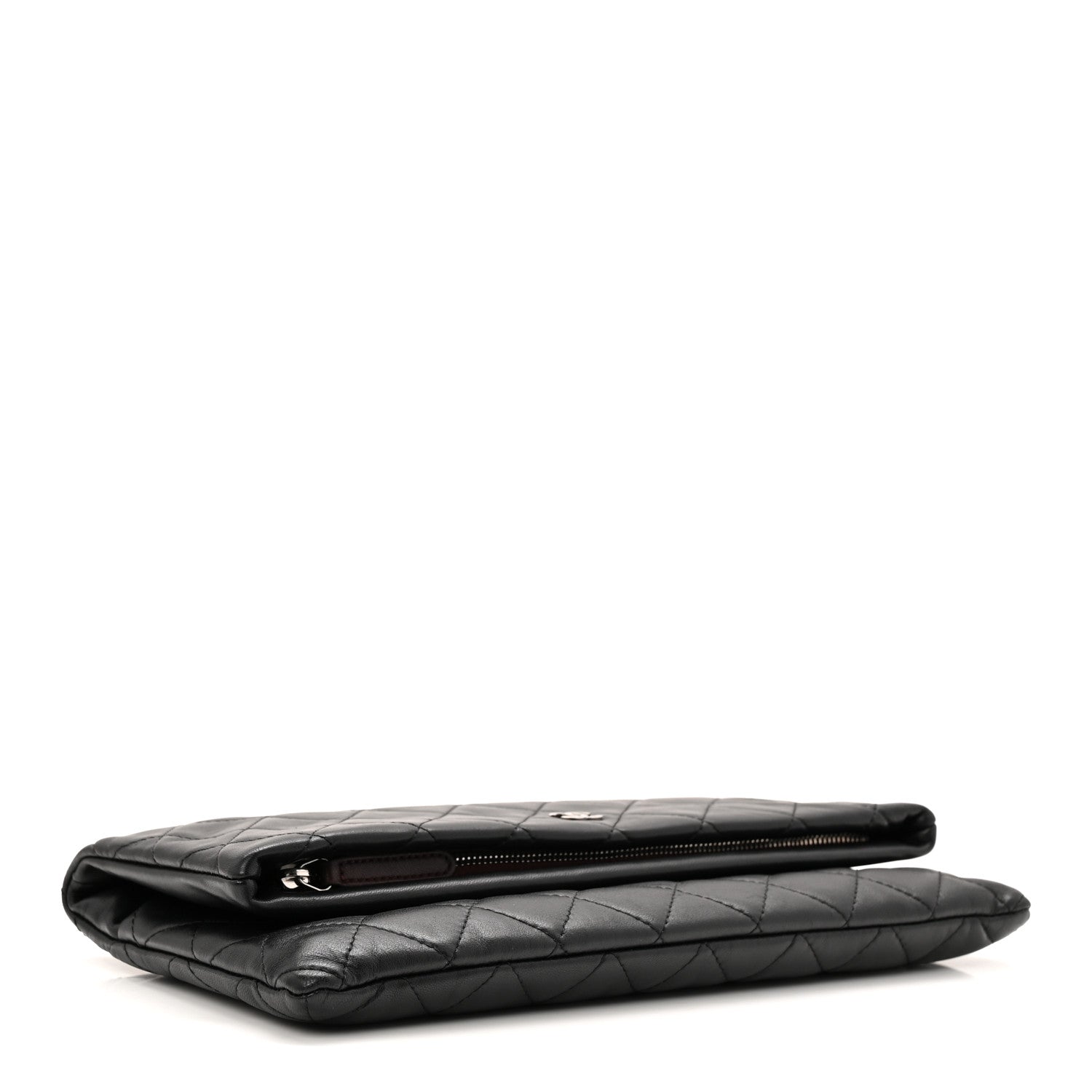 Chanel Lambskin Quilted CC Beauty Clutch Black 4 of 8