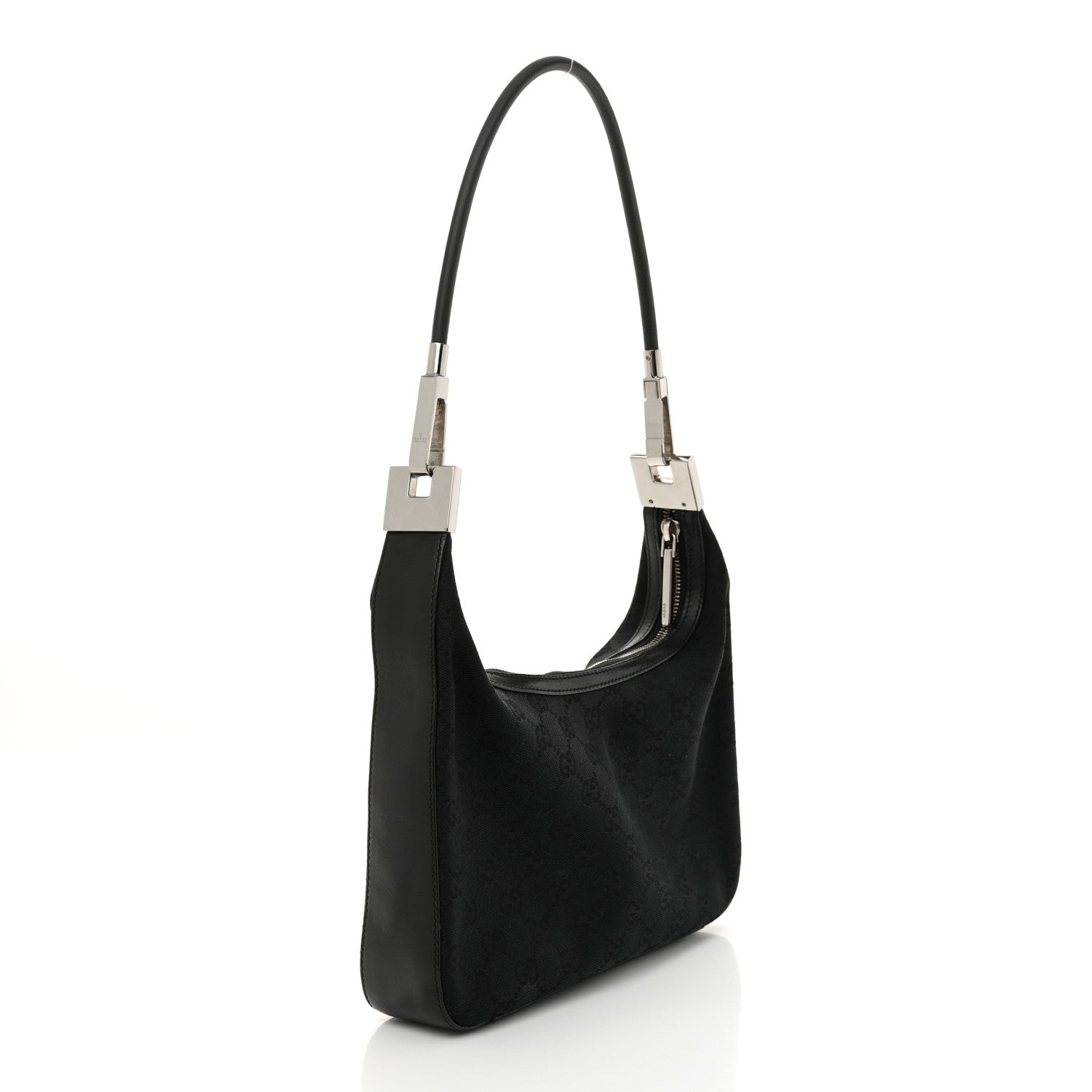 Gucci Monogram GG Small Clasp Hobo Black 3 of 11