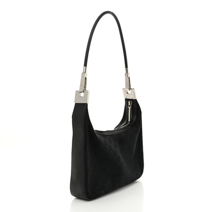 Gucci Monogram GG Small Clasp Hobo Black 3 of 11