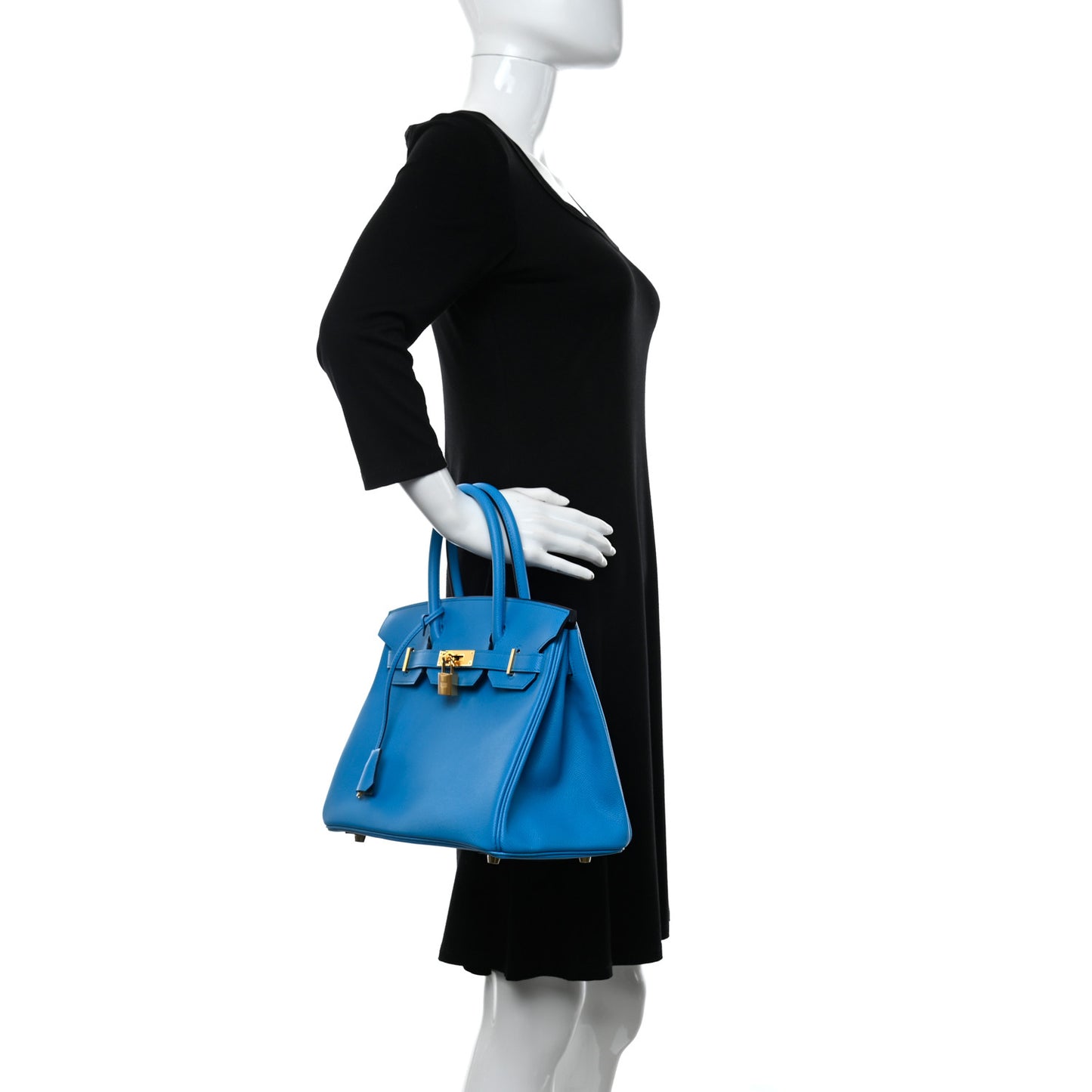 Epsom Birkin 30 Bleu Frida
