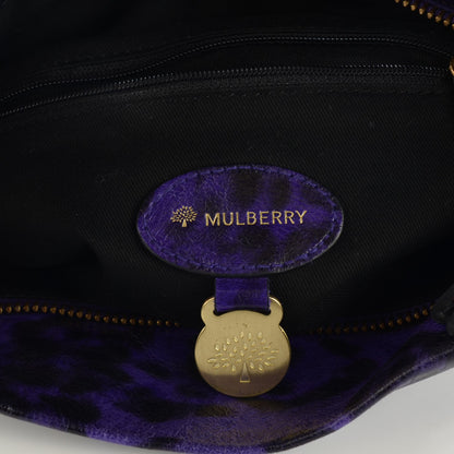 Mulberry Leopard Mitzy Clutch Grape 6 of 12
