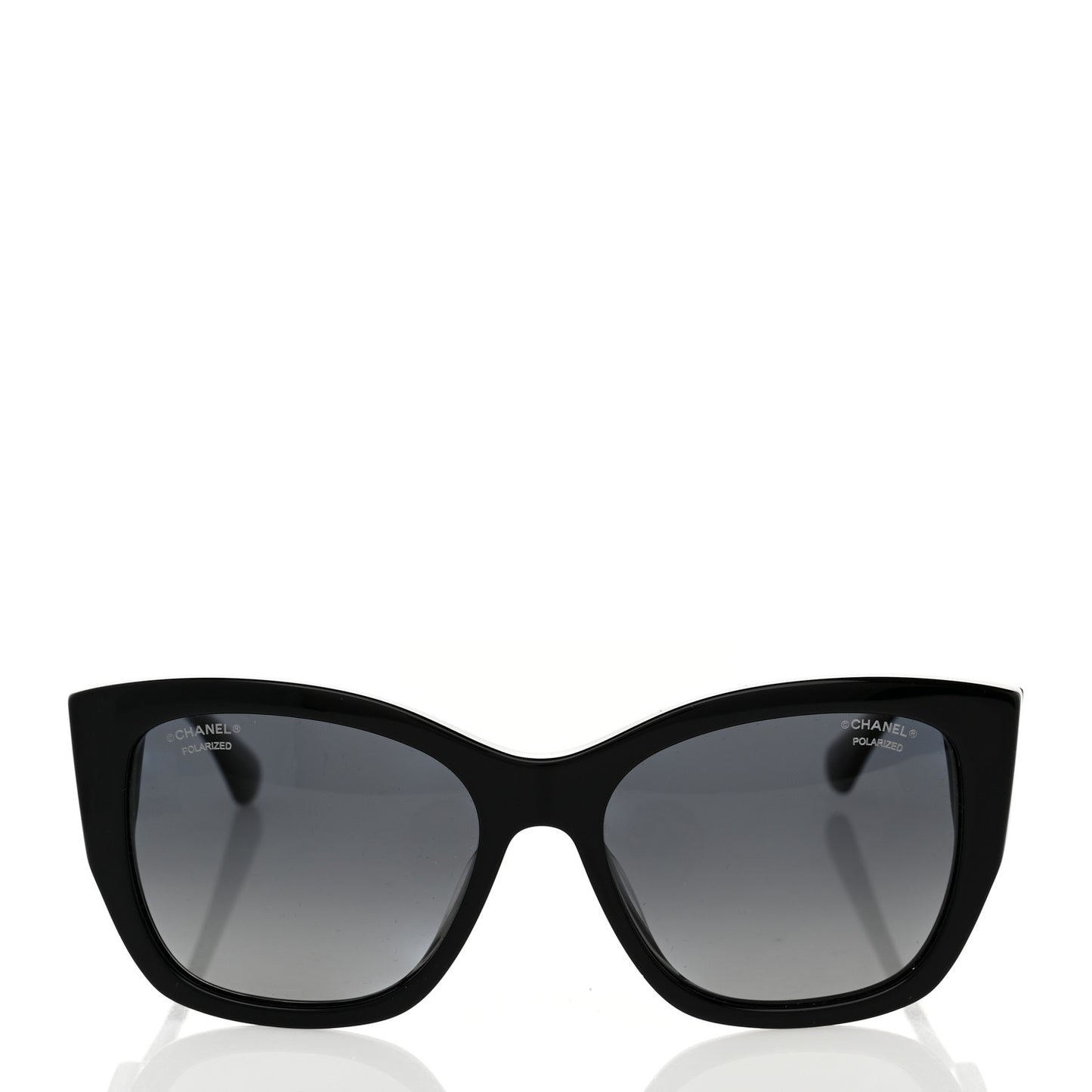 Acetate Polarized Butterfly Signature CC Sunglasses 5429-A Black