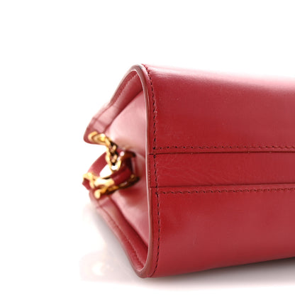 Chloe Shiny Calfskin Mini Annie Shoulder Bag Dreamy Red 9 of 10