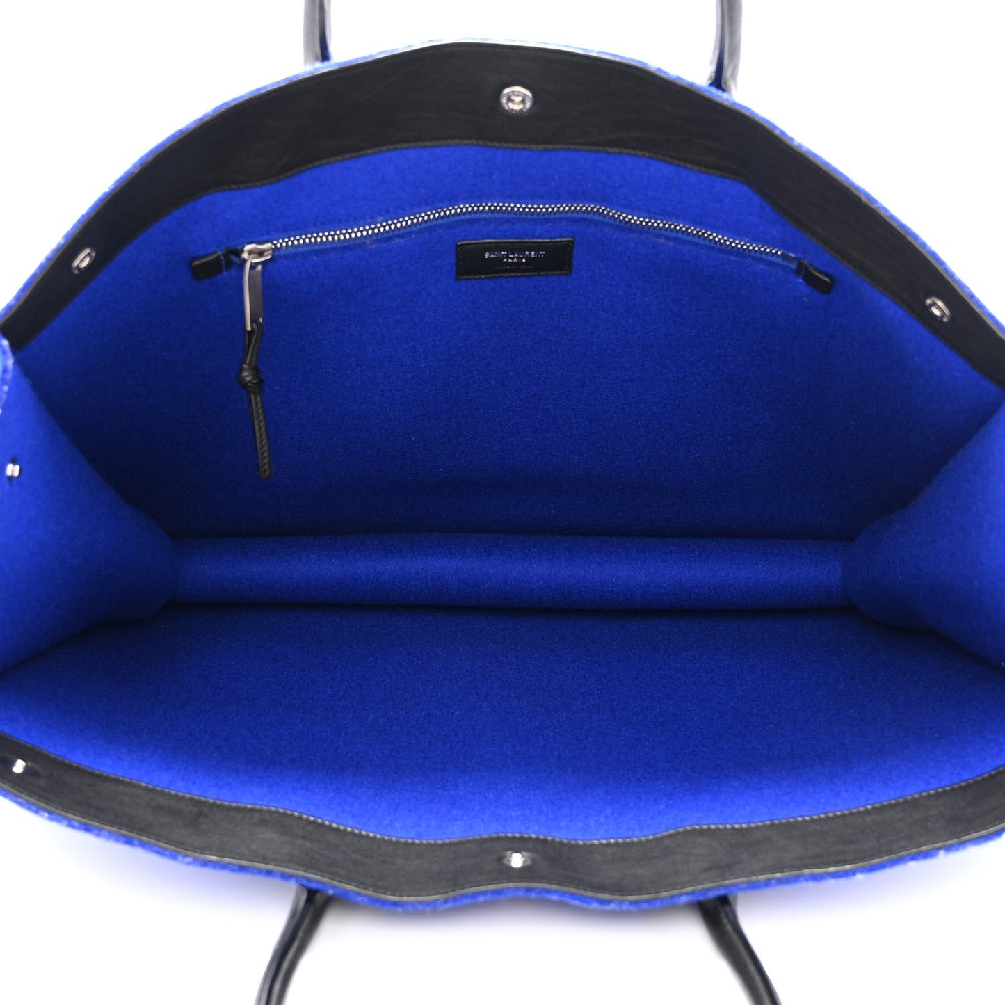 Wool Rive Gauche Tote Blue