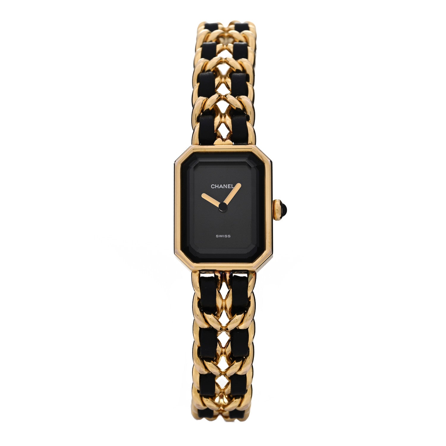 Chanel Stainless Steel Lambskin 20mm Chain Premiere Quartz Watch Gold M 1 of 4