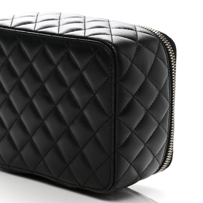 Chanel Lambskin Quilted Jewelry Case Black 11 of 12