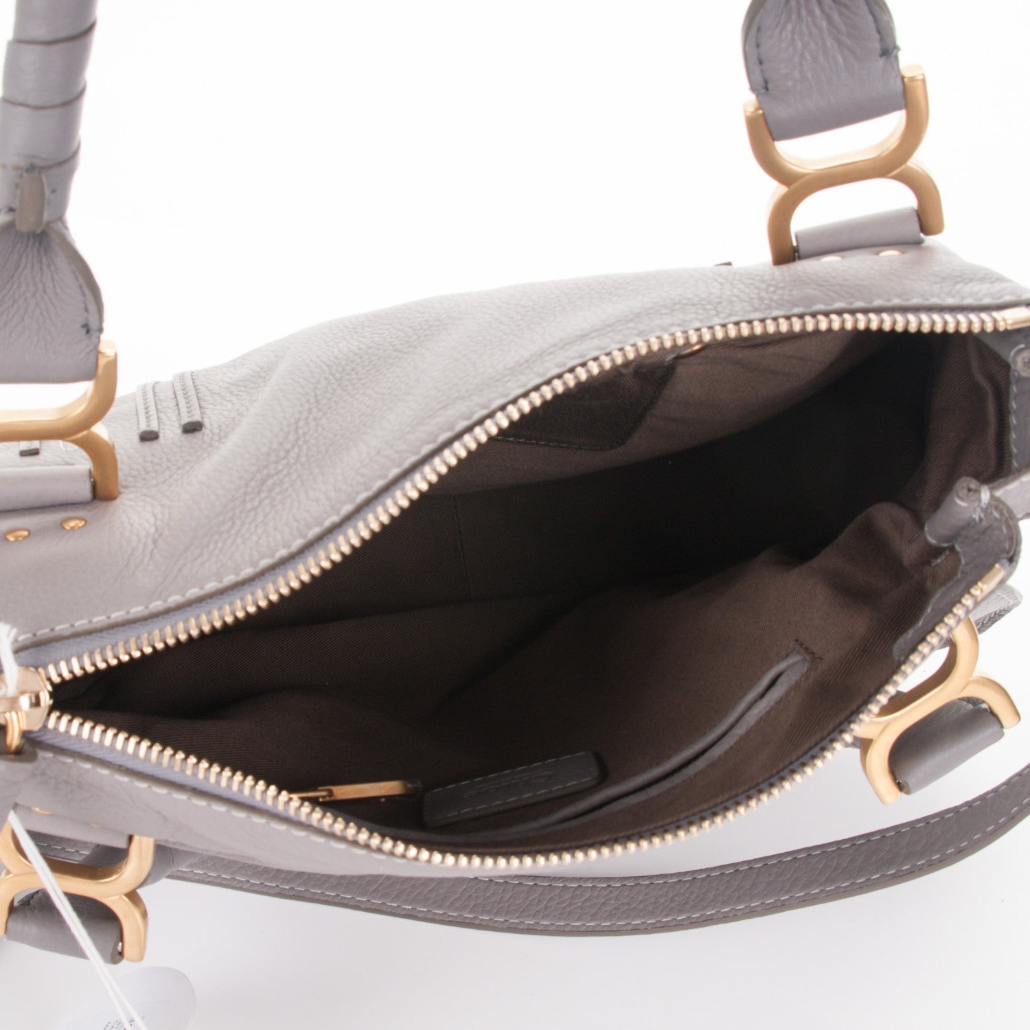 Chloe Calfskin Medium Marcie Satchel Cashmere Grey 5 of 7