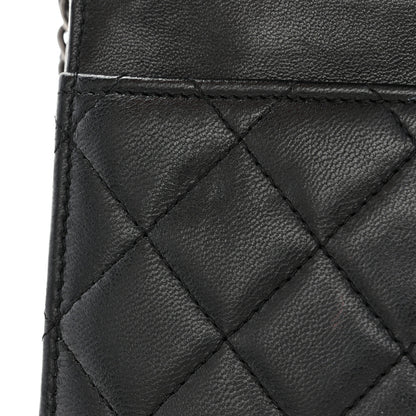 Chanel Lambskin Quilted Boy Wallet On Chain WOC Black 13 of 15