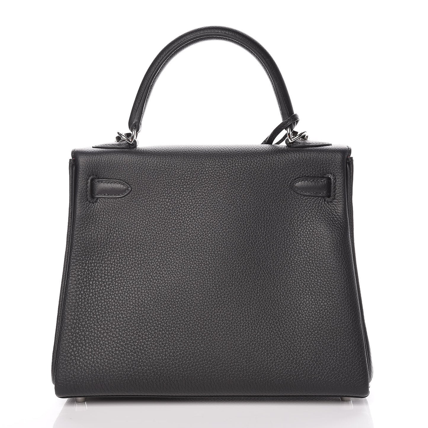 Togo Horseshoe Kelly Retourne 25 Black Magnolia