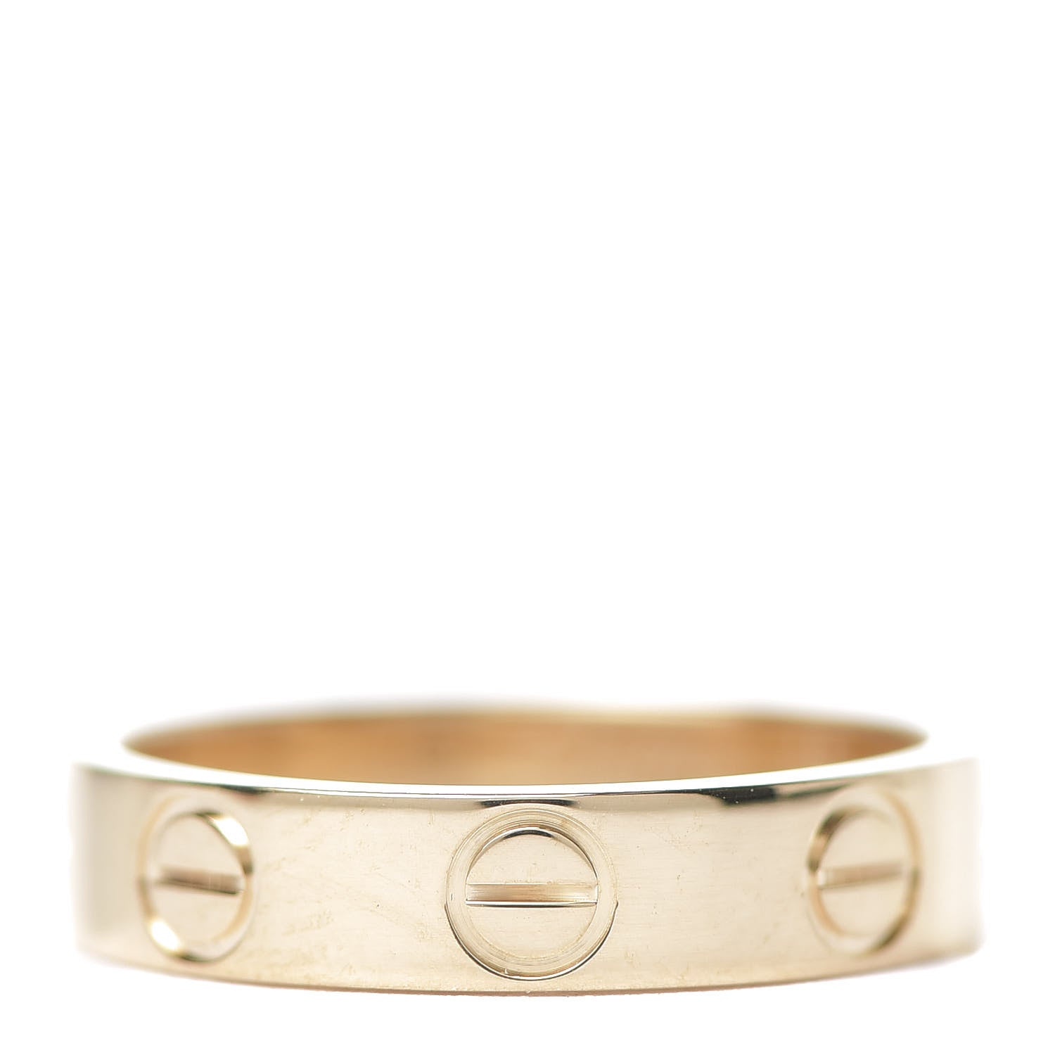 Cartier 18K Yellow Gold 3.5mm LOVE Wedding Band Ring 45 3.25 3 of 5