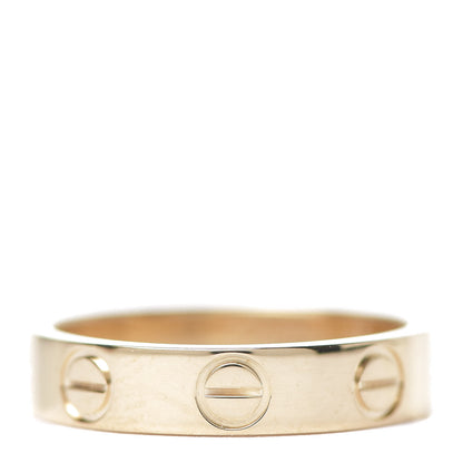 Cartier 18K Yellow Gold 3.5mm LOVE Wedding Band Ring 45 3.25 3 of 5