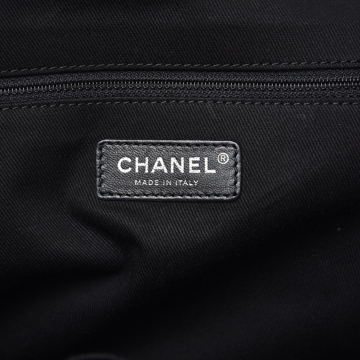 Chanel Canvas Large Deauville Tote Charcoal 7 of 8