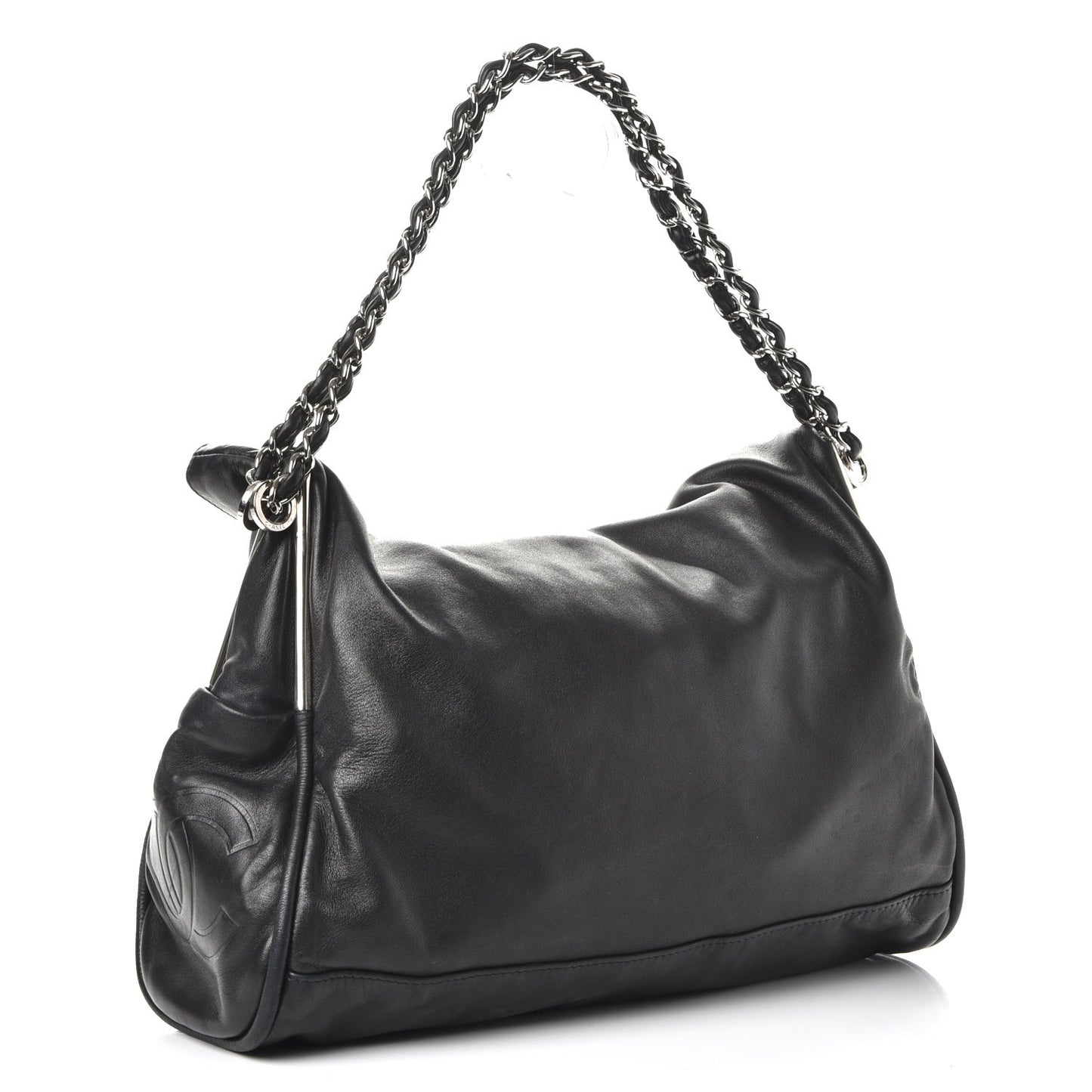 Lambskin Large Ultimate Soft Tote Black