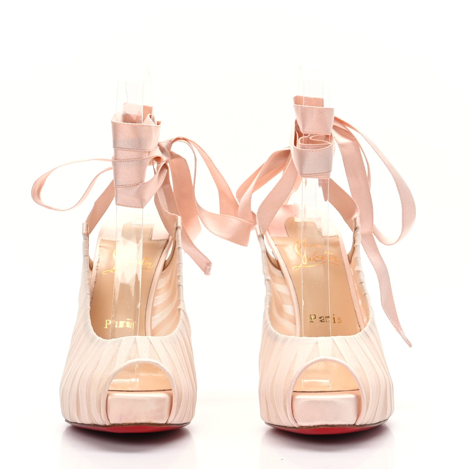 Christian Louboutin Chiffon Goya Ruban 120 Pumps 37 Petale 2 of 7