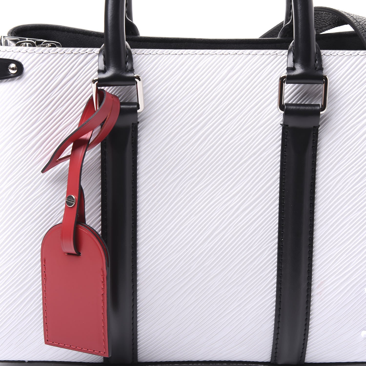 Louis Vuitton Epi Soufflot BB Optic White Black Scarlet 10 of 11