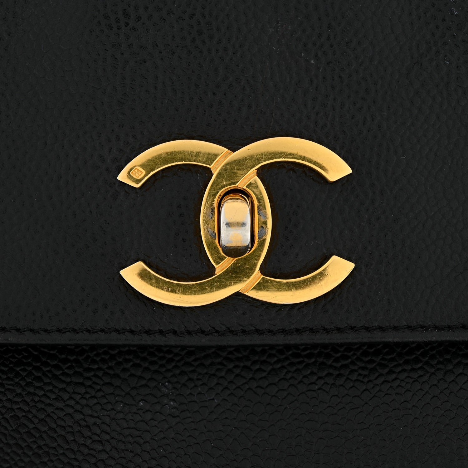 Chanel Caviar CC Flap Shoulder Bag Black 13 of 15