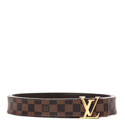 Louis Vuitton Mini Damier Ebene 25mm LV Initiales Belt 85 34 1 of 7
