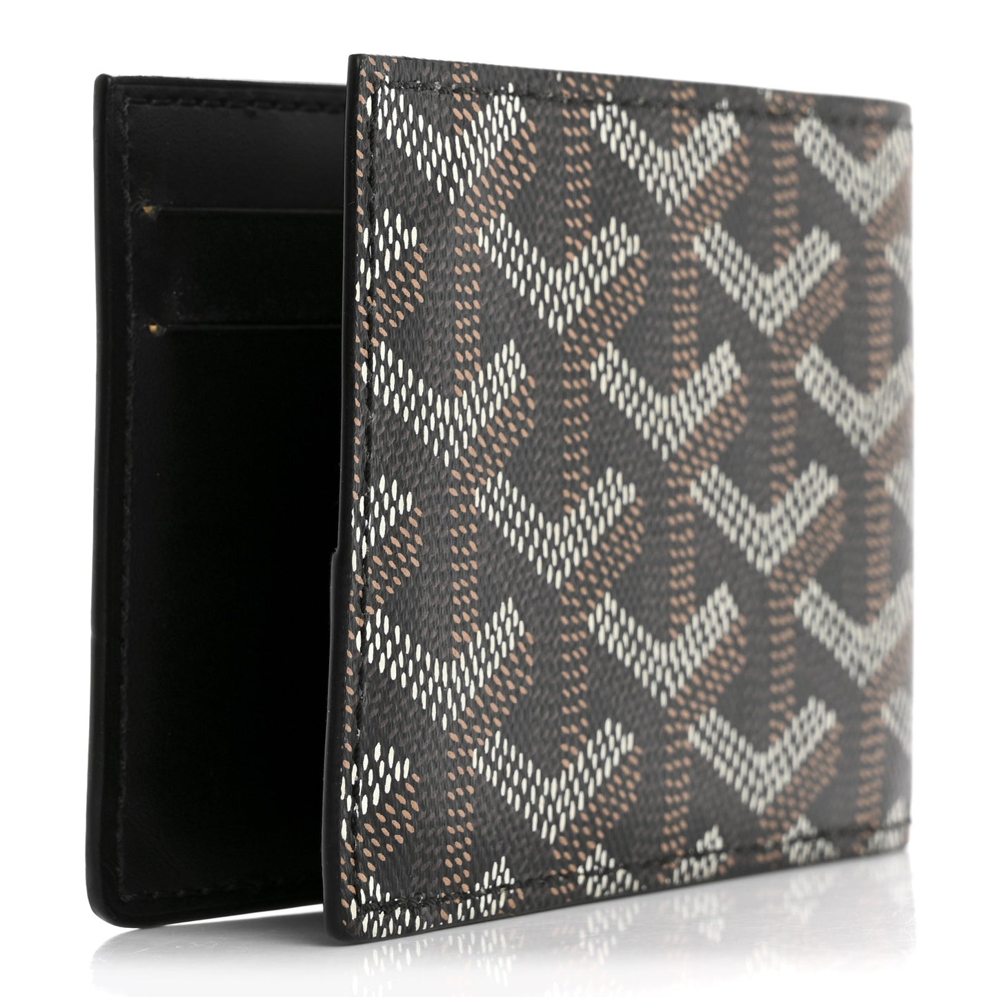 Goyardine Bi-Fold Victoire PM Wallet Black